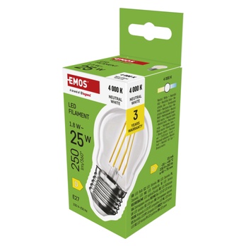 LED žárovka filament ZF6D03 E27, 1,8W, neutrální bílá 4