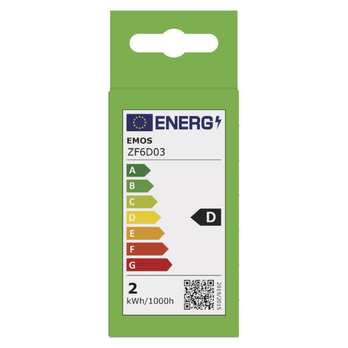 LED žárovka filament ZF6D03 E27, 1,8W, neutrální bílá 6