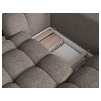 Sedací souprava ZINO I pravá, hnědá 3