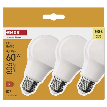 Set LED žárovek ZL5F42.3 E27, 9,4W, teplá bílá, 3 ks 3