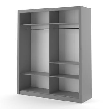 Šatní skříň ZOE šedá 3