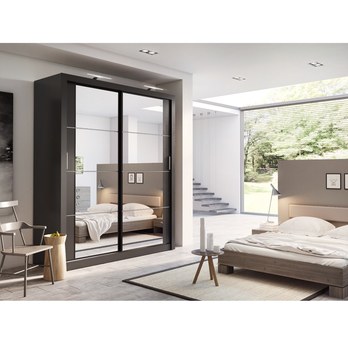 Šatní skříň ZOE černá 1