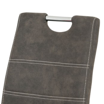 Jídelní židle  ZOEY šedá/stříbrná 4