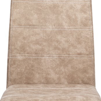 Jídelní židle  ZOEY krémová/stříbrná 6