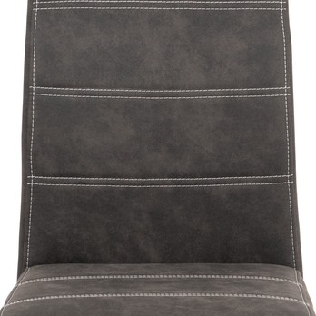 Jídelní židle  ZOEY šedá/stříbrná 8