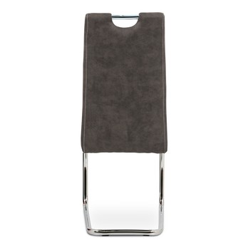 Jídelní židle  ZOEY šedá/stříbrná 9