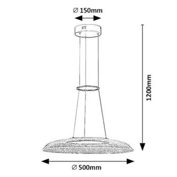 Závěsné svítidlo ZOFRAEL 2 zlatá/průhledná 7