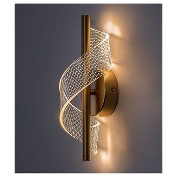 Nástěnné svítidlo ZOFRAEL zlatá/průhledná 2