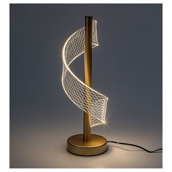 Stolní lampa ZOFRAEL zlatá/průhledná 2