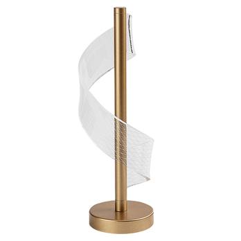 Stolní lampa ZOFRAEL zlatá/průhledná 3