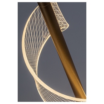 Stolní lampa ZOFRAEL zlatá/průhledná 4