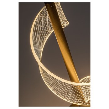 Stolní lampa ZOFRAEL zlatá/průhledná 5