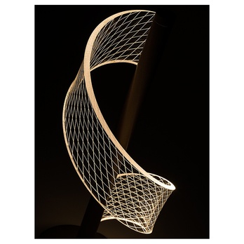 Stolní lampa ZOFRAEL zlatá/průhledná 6