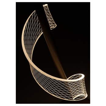 Stolní lampa ZOFRAEL zlatá/průhledná 8