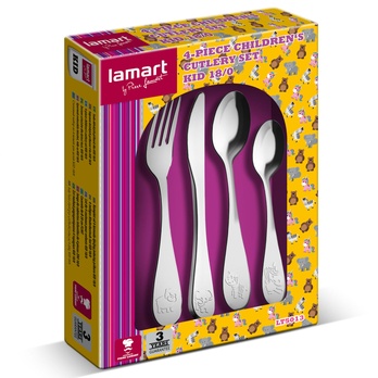 Sada dětských příborů ZOO I 4 ks, nerez 1