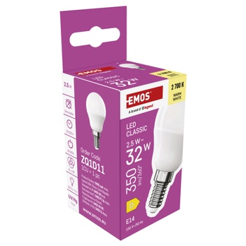 LED žárovka ZQ1D11 E14, 2,5W, teplá bílá 5
