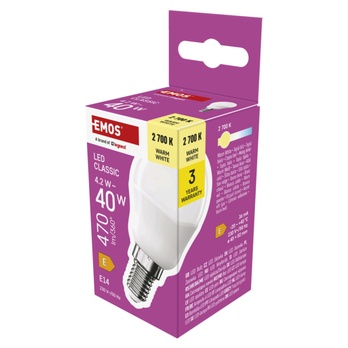 LED žárovka ZQ1E21 E14, 4,2W, teplá bílá 4