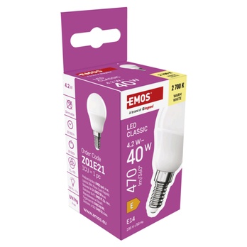 LED žárovka ZQ1E21 E14, 4,2W, teplá bílá 5