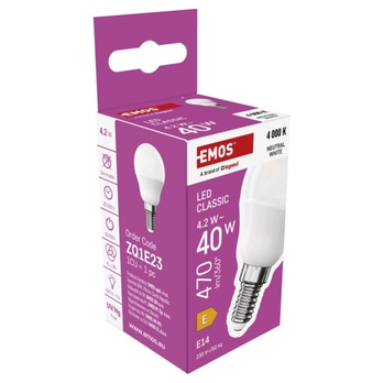 LED žárovka ZQ1E23 E14, 4,2W, neutrální bílá 5