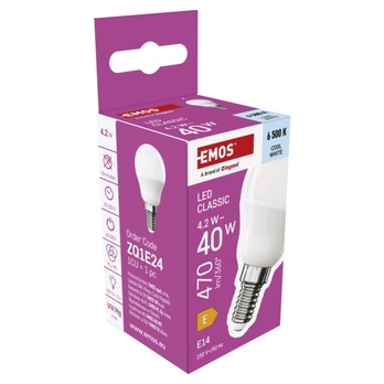 LED žárovka ZQ1E24 E14, 4,2W, studená bílá 5