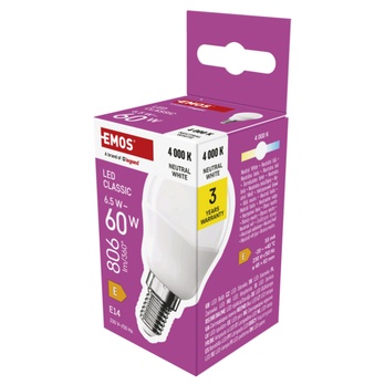 LED žárovka ZQ1E43 E14, 6,5W, neutrální bílá 4