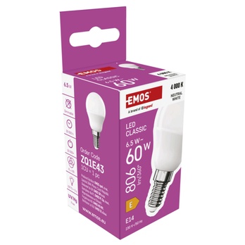 LED žárovka ZQ1E43 E14, 6,5W, neutrální bílá 5