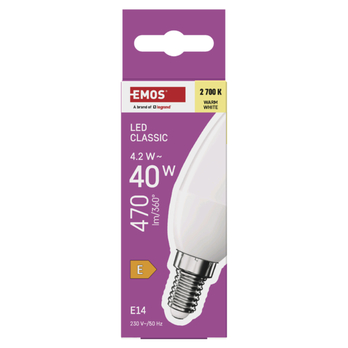 LED žárovka ZQ3E21 E14, 4,2W, teplá bílá 3