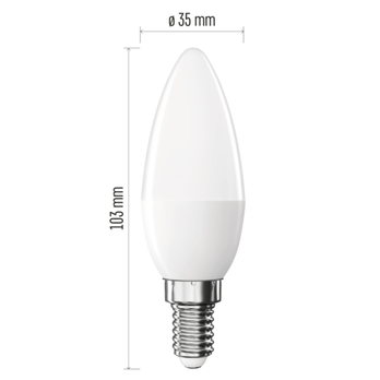 LED žárovka ZQ3E21 E14, 4,2W, teplá bílá 8