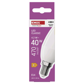 LED žárovka ZQ3E23 E14, 4,2W, neutrální bílá 3