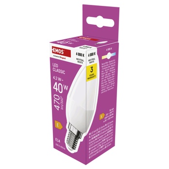 LED žárovka ZQ3E23 E14, 4,2W, neutrální bílá 4