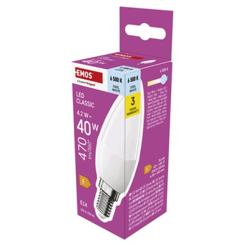 LED žárovka ZQ3E24 E14, 4,2W, studená bílá 4