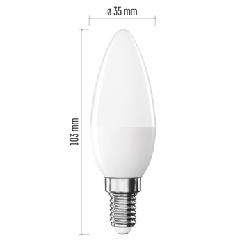 LED žárovka ZQ3E24 E14, 4,2W, studená bílá 8