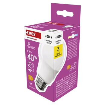 LED žárovka ZQ5E23 E27, 4W, neutrální bílá 4
