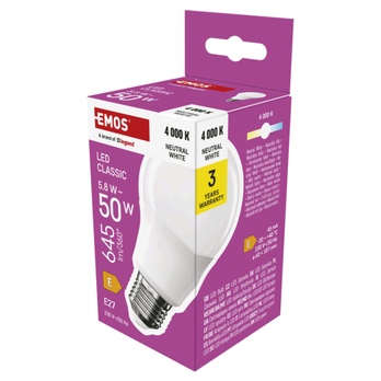 LED žárovka ZQ5E33 E27, 5,8W, neutrální bílá 4
