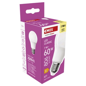 LED žárovka ZQ5E41 E27, 7W, teplá bílá 5