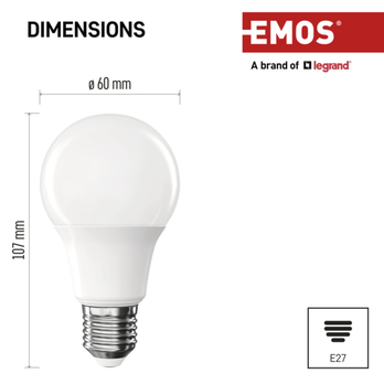 LED žárovka ZQ5E43 E27, 7W, neutrální bílá 3