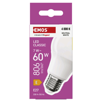 LED žárovka ZQ5E43 E27, 7W, neutrální bílá 4