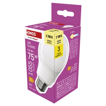 LED žárovka ZQ5E51 E27, 9,5W, teplá bílá 4