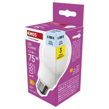 LED žárovka ZQ5E54 E27, 9,5W, studená bílá 4