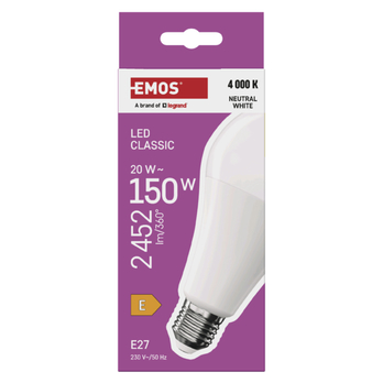 LED žárovka ZQ5E83 E27, 20W, neutrální bílá 3
