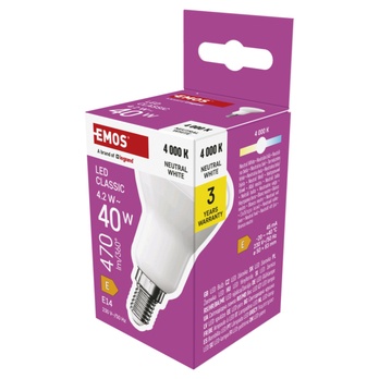 LED žárovka ZQ7E23 E14, 4,2W, neutrální bílá 4