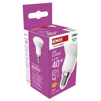 LED žárovka ZQ7E23 E14, 4,2W, neutrální bílá 5