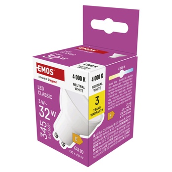 LED žárovka ZQ8E13 GU10, 3W, neutrální bílá 4