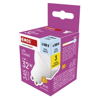 LED žárovka ZQ8E14 GU10, 3W, studená bílá 4