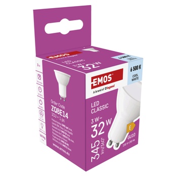 LED žárovka ZQ8E14 GU10, 3W, studená bílá 5