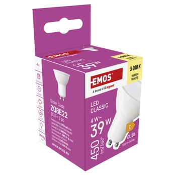 LED žárovka ZQ8E22 GU10, 4W, teplá bílá 5