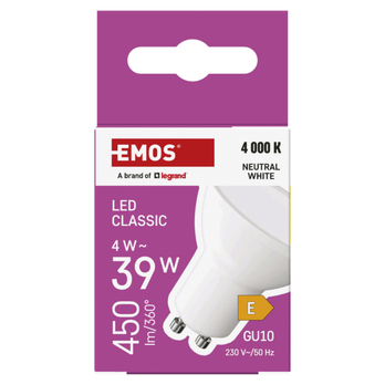 LED žárovka ZQ8E23 GU10, 4W, neutrální bílá 6