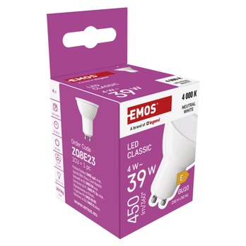 LED žárovka ZQ8E23 GU10, 4W, neutrální bílá 8