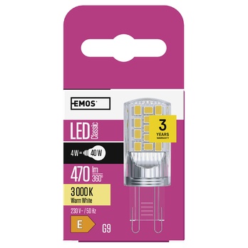 LED žárovka ZQ9544 G9, 4W, teplá bílá 2