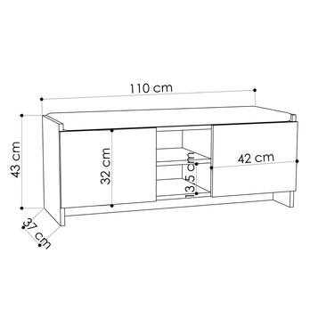 Botníková lavice  ZULLA tmavý dub 3